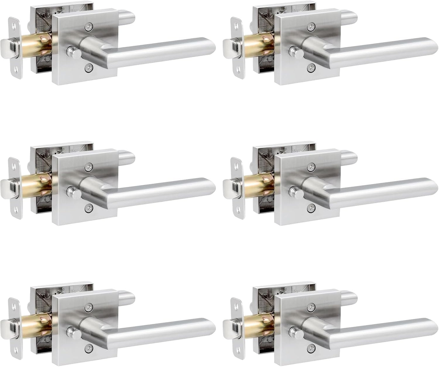 HOSOM Privacy Door Handles Interior for Bedroom and Bathroom
