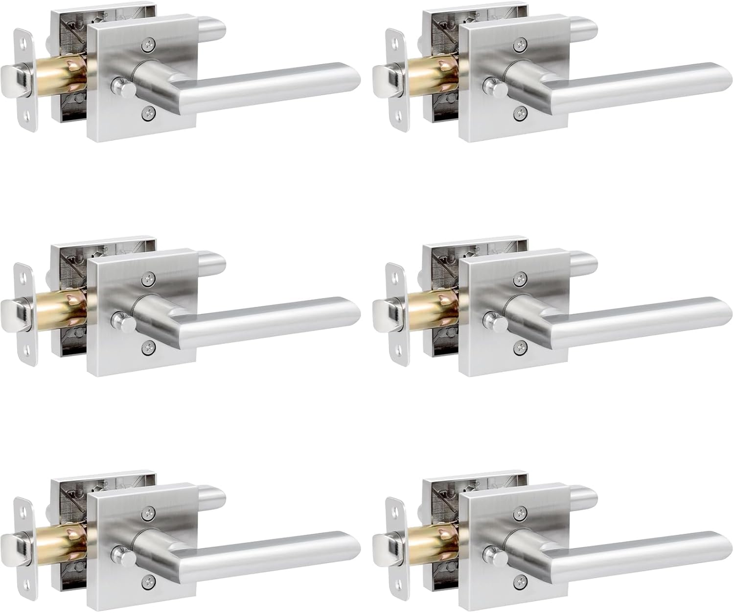 HOSOM Privacy Door Handles Interior for Bedroom and Bathroom