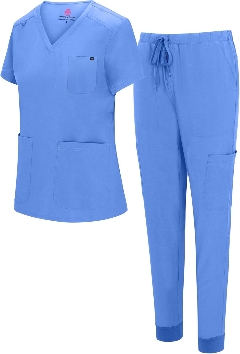 Natural Uniforms Womens Cool Stretch Jogger Scrub Set Review