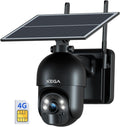 4G LTE Cellular Security Camera Outdoor - Solar PTZ 2K