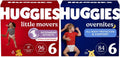 Huggies Little Movers + Overnites Bundle Size 6 - Day & Night