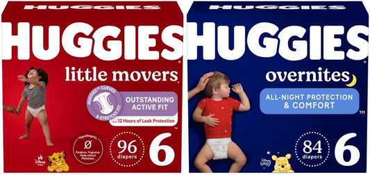 Huggies Little Movers + Overnites Bundle for Ultimate Comfort