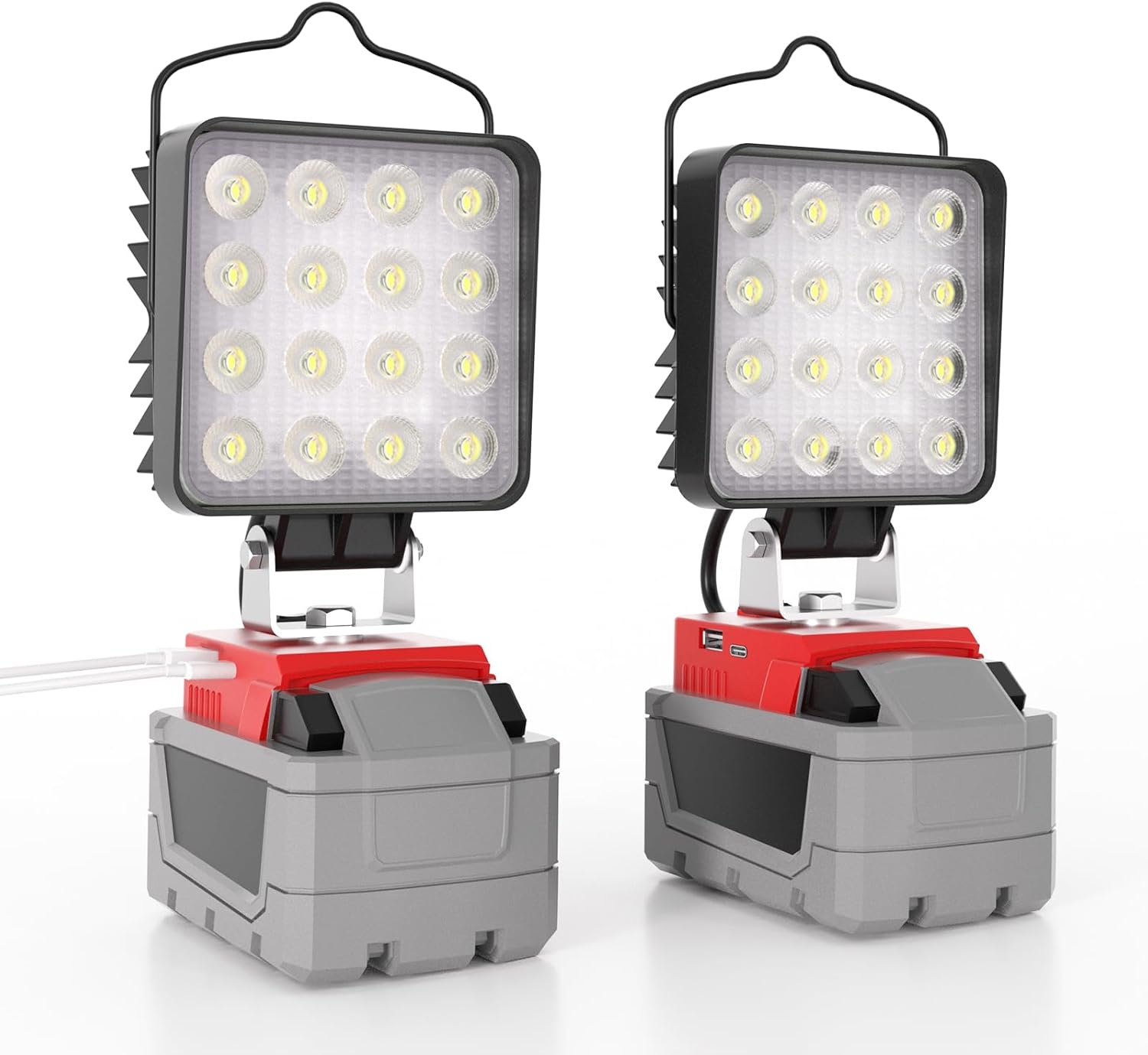 2 Pack LED Work Light for Milwaukee M18 Battery - 10000LM Brightness