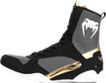 Venum Elite Boxing Shoes for Men - White High-Top Support
