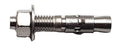 3/8 in x 2-1/4 in Stainless Steel Wedge Anchor Pack of 10 - Corrosion