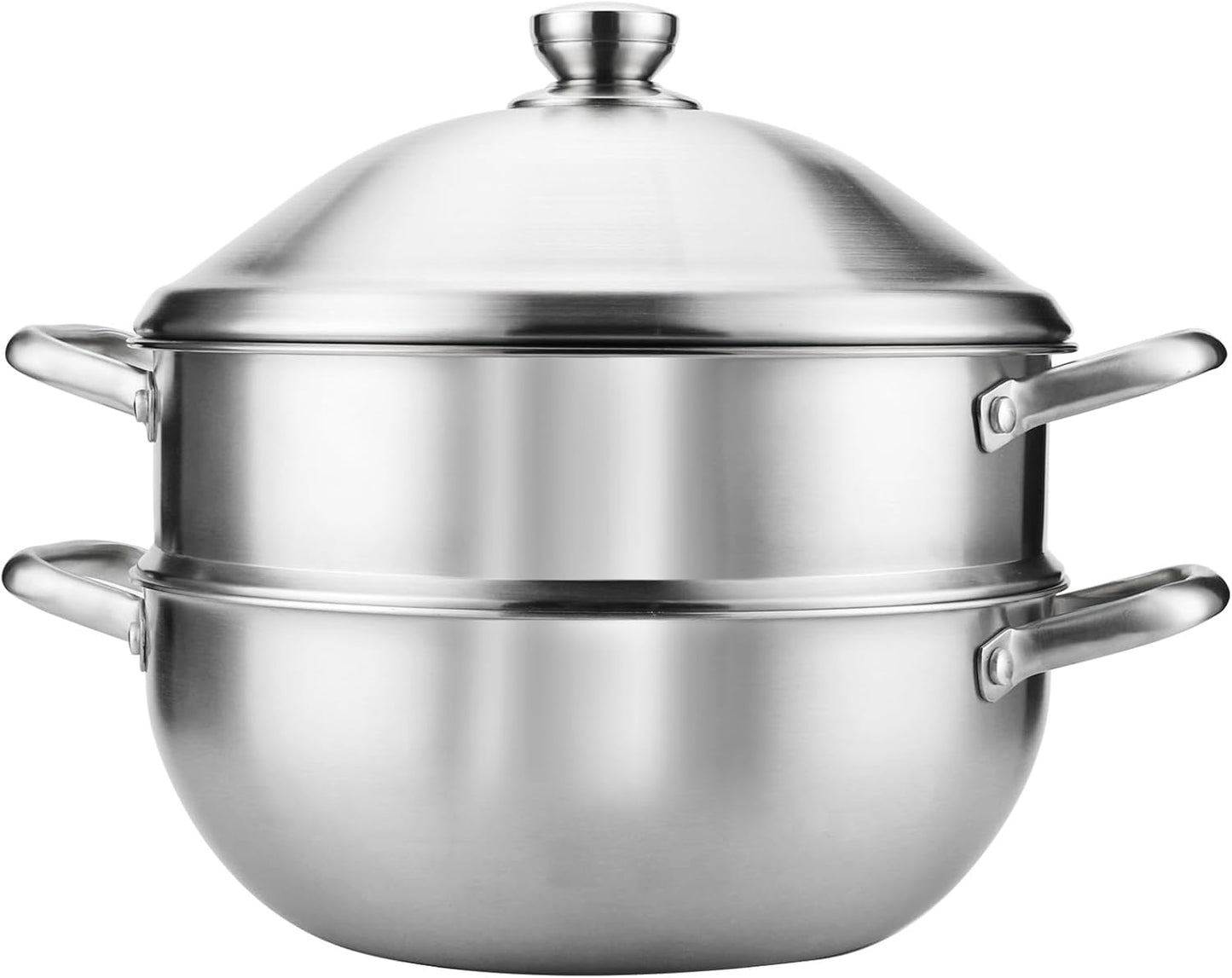 Delarlo Tri-Ply Stainless Steel Steamer Pot for Everyday Cooking