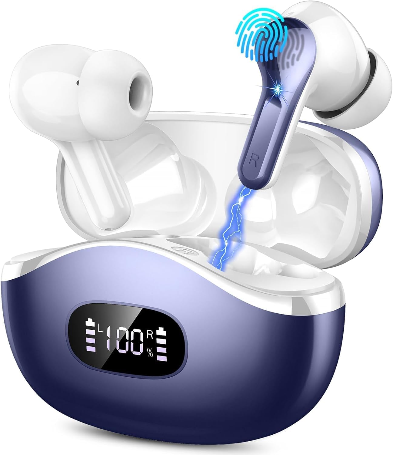 Wireless Earbuds with ENC Noise Cancelling Mic and 40H Playtime