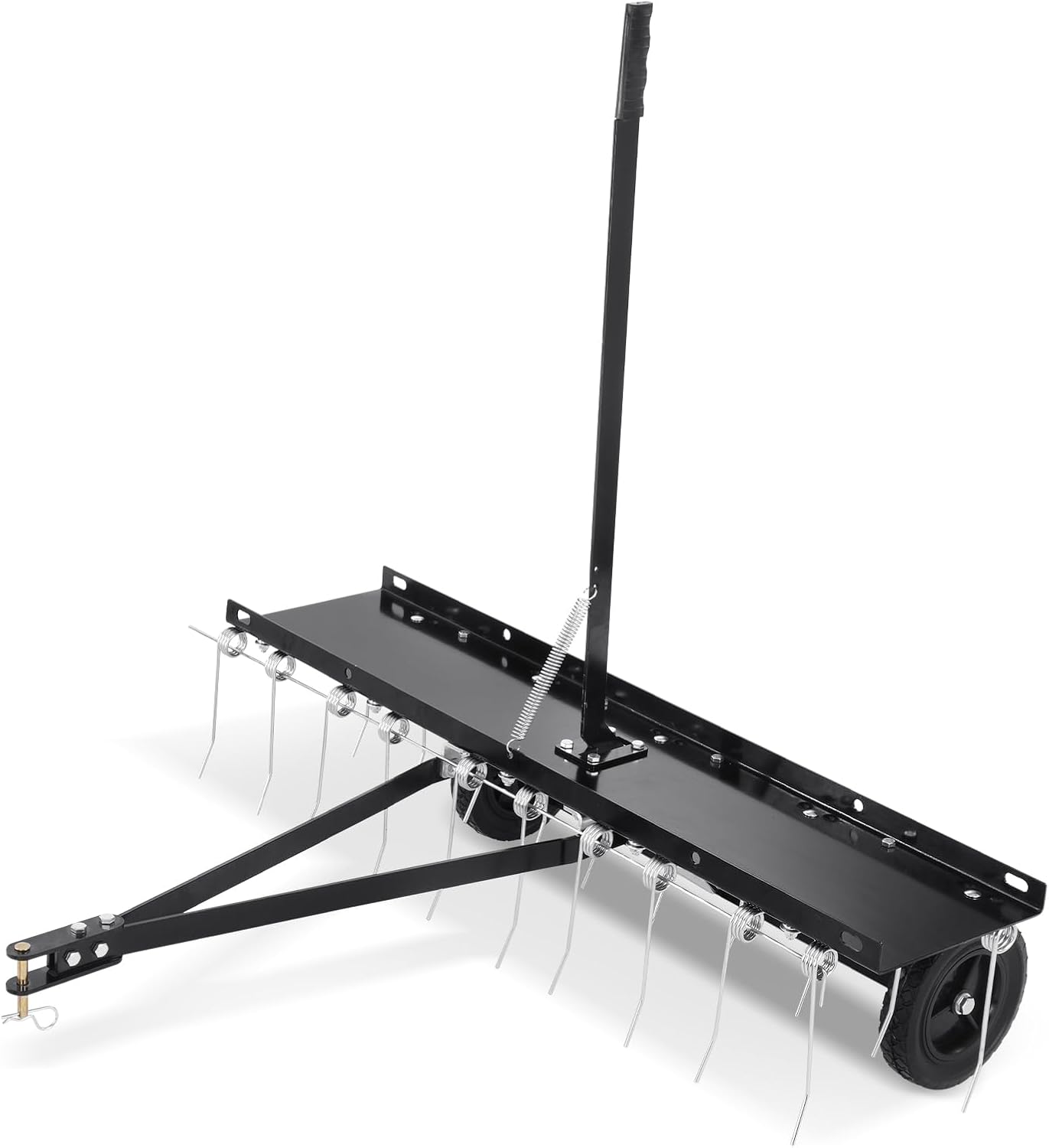 VEVOR 40-inch Tow Behind Dethatcher for Efficient Lawn Care