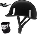 Motorcycle Half Helmet DOT Approved Vintage Shell Open Face