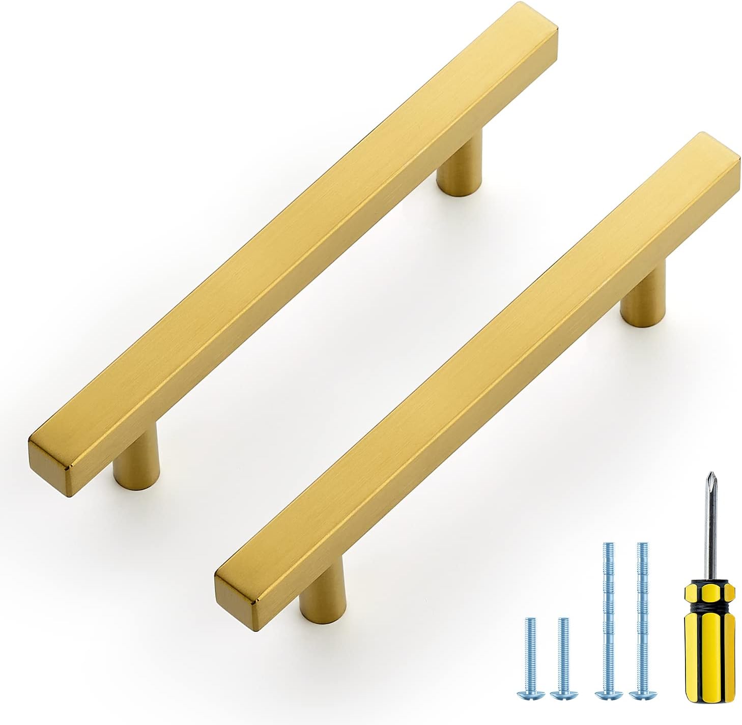 Ravinte 25 Pack Gold Cabinet Handles for Kitchen Cabinets