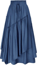 Scarlet Darkness Long Skirt Renaissance Pirate Maxi - Flowy A-line