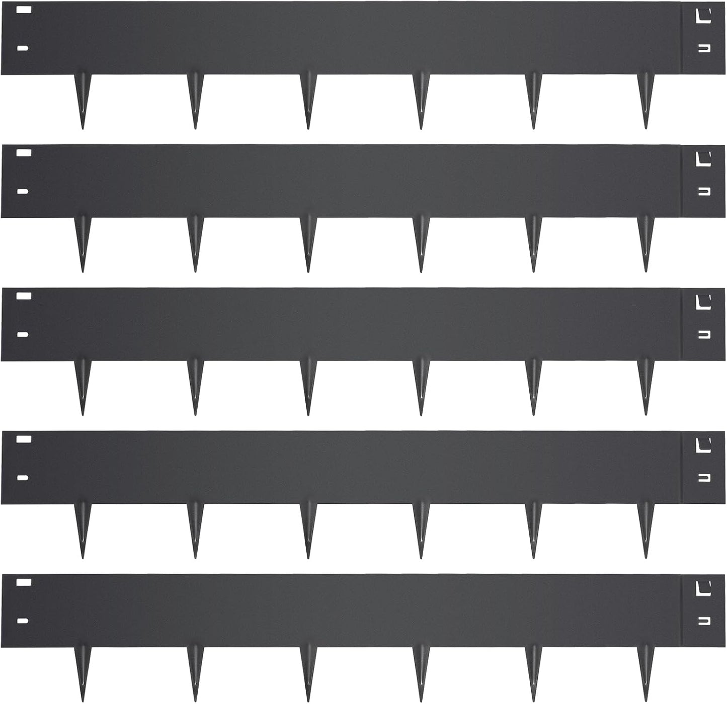 5PCS Steel Landscape Edging for Custom Garden Borders and Paths