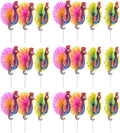 Tropical Peacock Umbrella Picks: 100pc Cocktail Party Decor