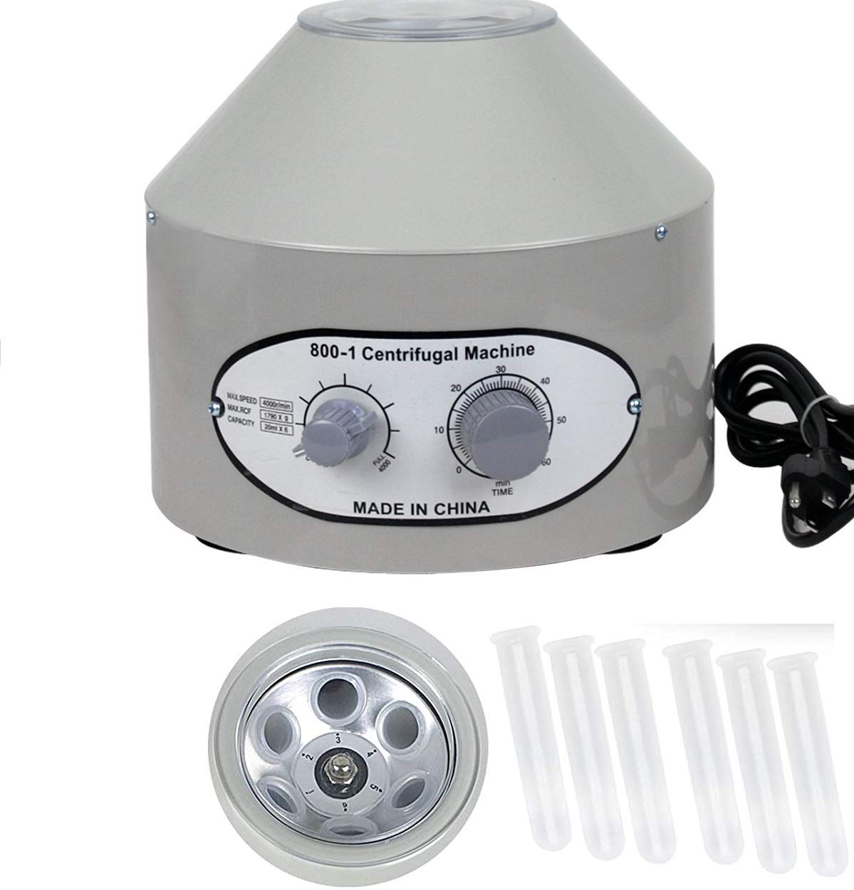 Desktop Electric Lab Centrifuge Machine with Timer & Speed Control
