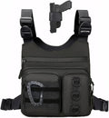 Outdoor Chest Bag for Men Lightweight Running Vest with Bottle Pocket