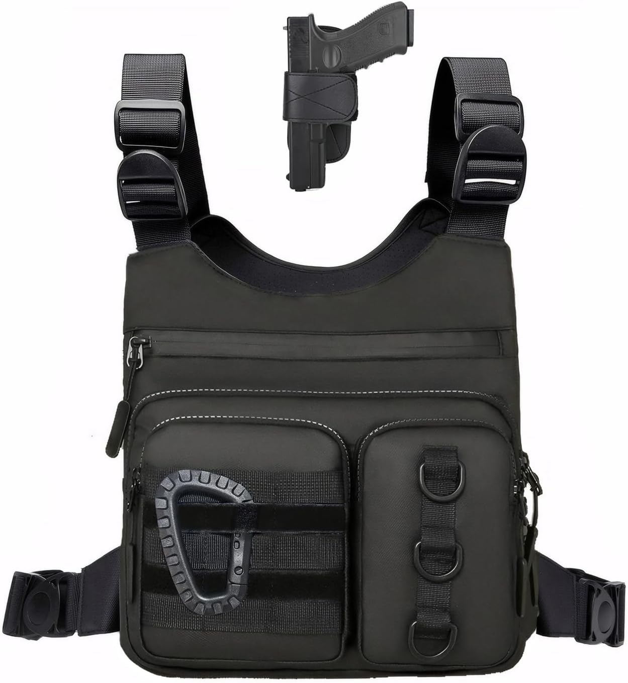 Outdoor Chest Bag for Men - Lightweight Running Vest with Pocket
