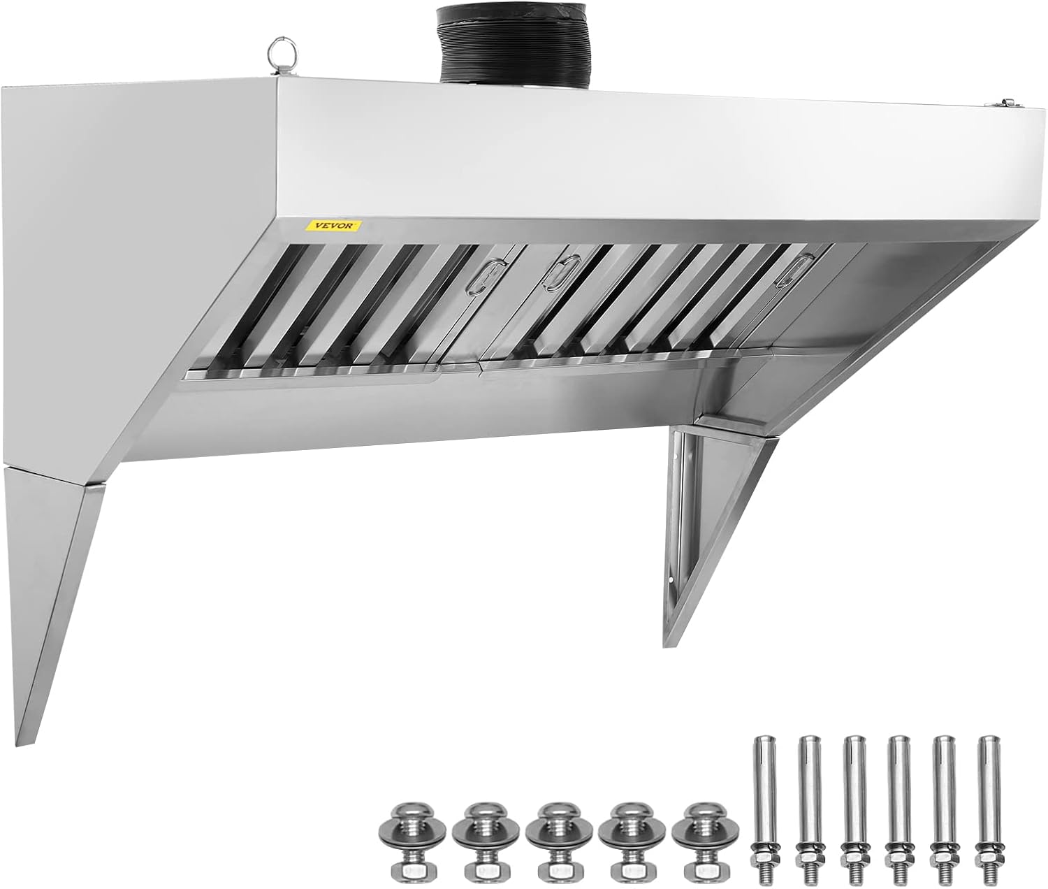 VEVOR 5FT Commercial Exhaust Hood for Food Trucks and Kitchens