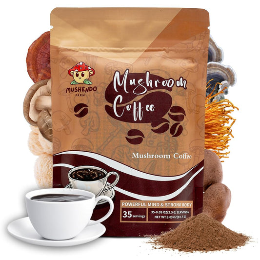 Mushroom Coffee Boost - Digestion & Energy - 35 Servings