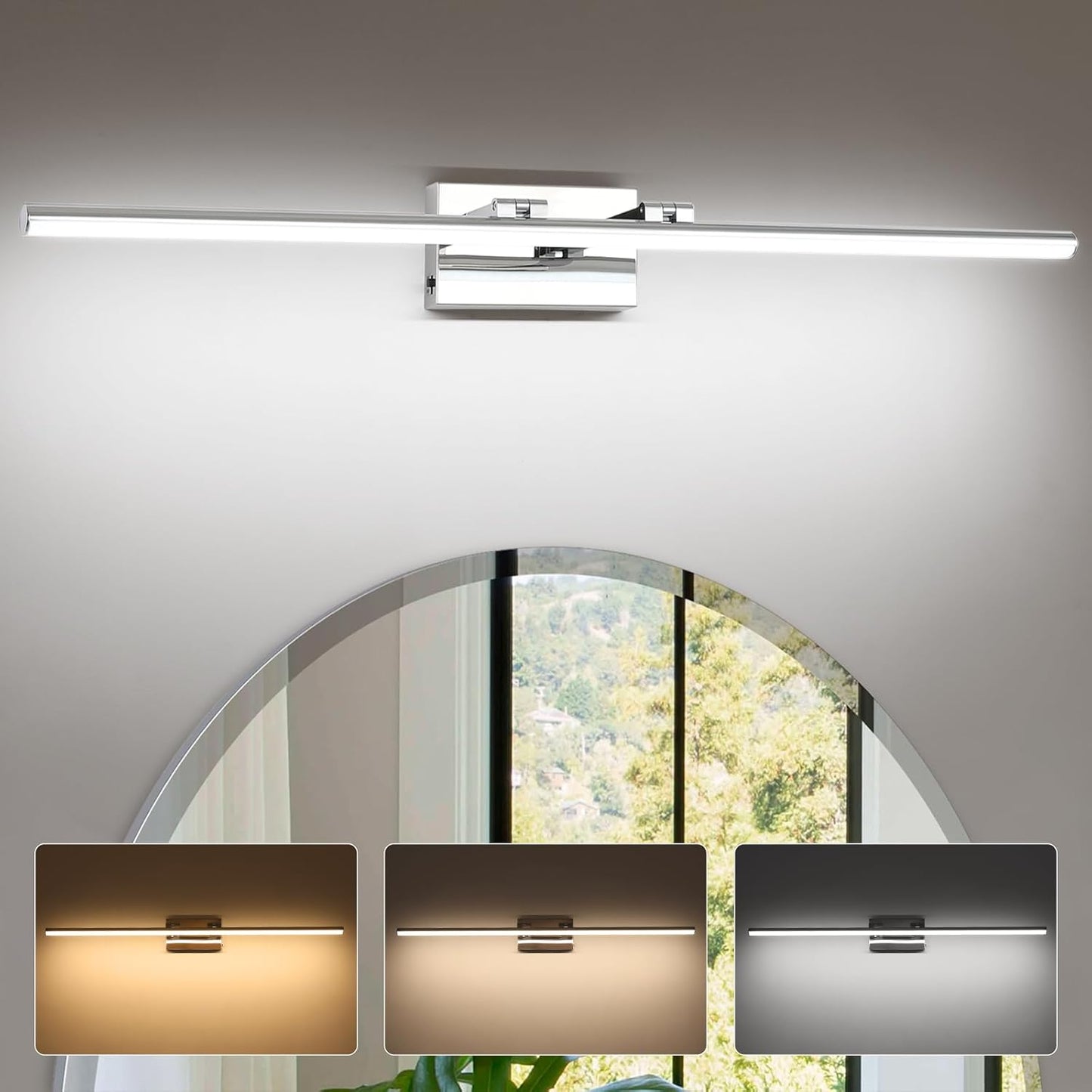 40 Inch LED Bathroom Vanity Light with Adjustable Color Temp