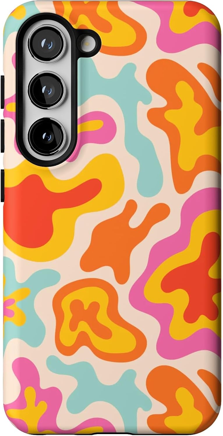 Casely Galaxy S23 Case - Tropical Color Splash Design for Protection