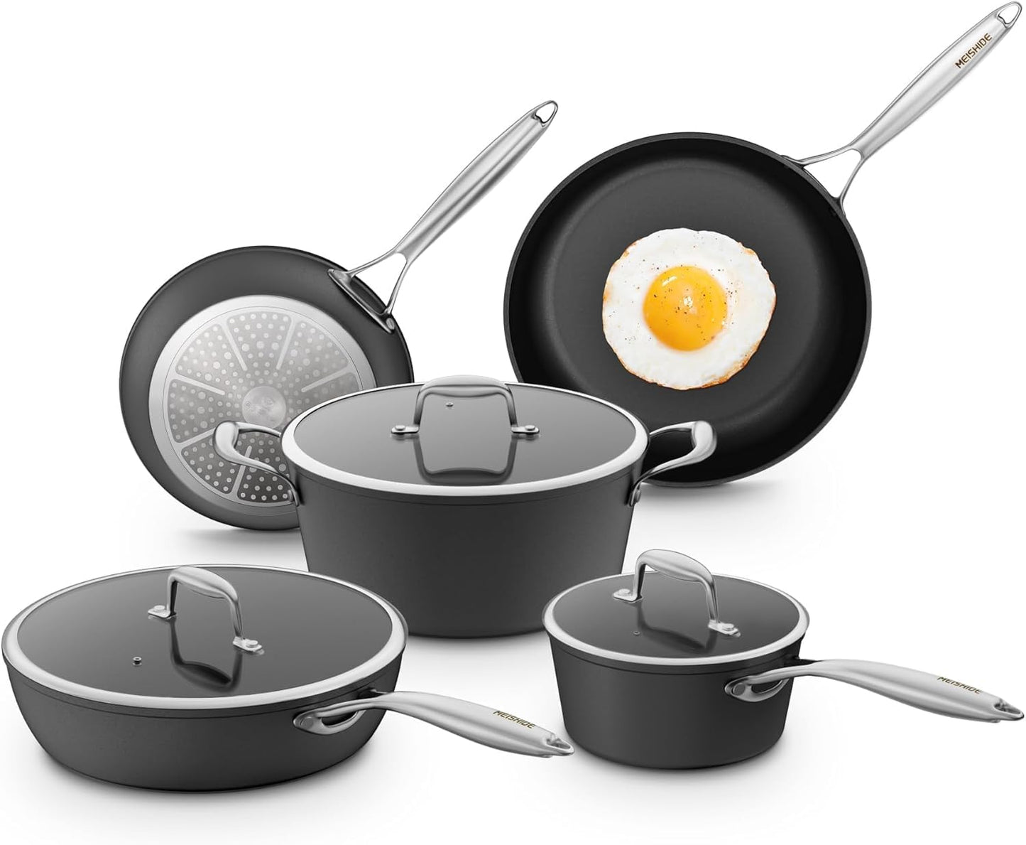 Premium Non Stick Pots and Pans Set for Healthy Cooking