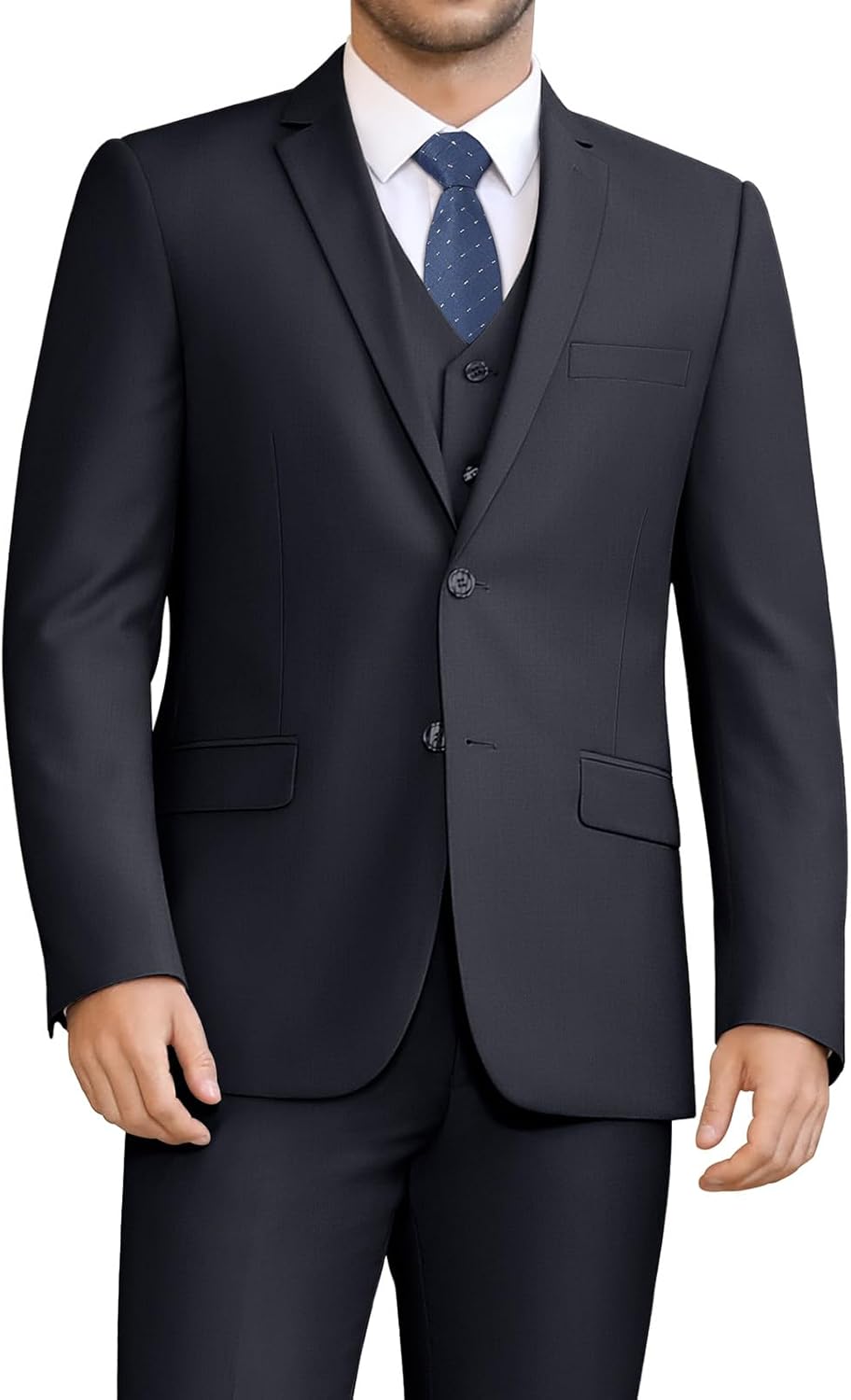 LUPURTY Men's Slim Fit 3 Piece Suit Set for Every Occasion