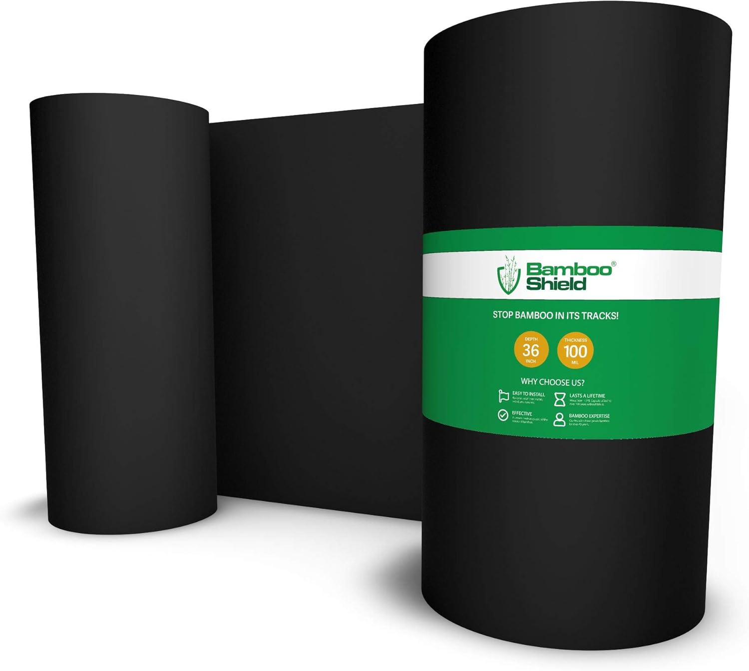 Bamboo Root Barrier 70ft Long x 36in x 100mil for Effective Control