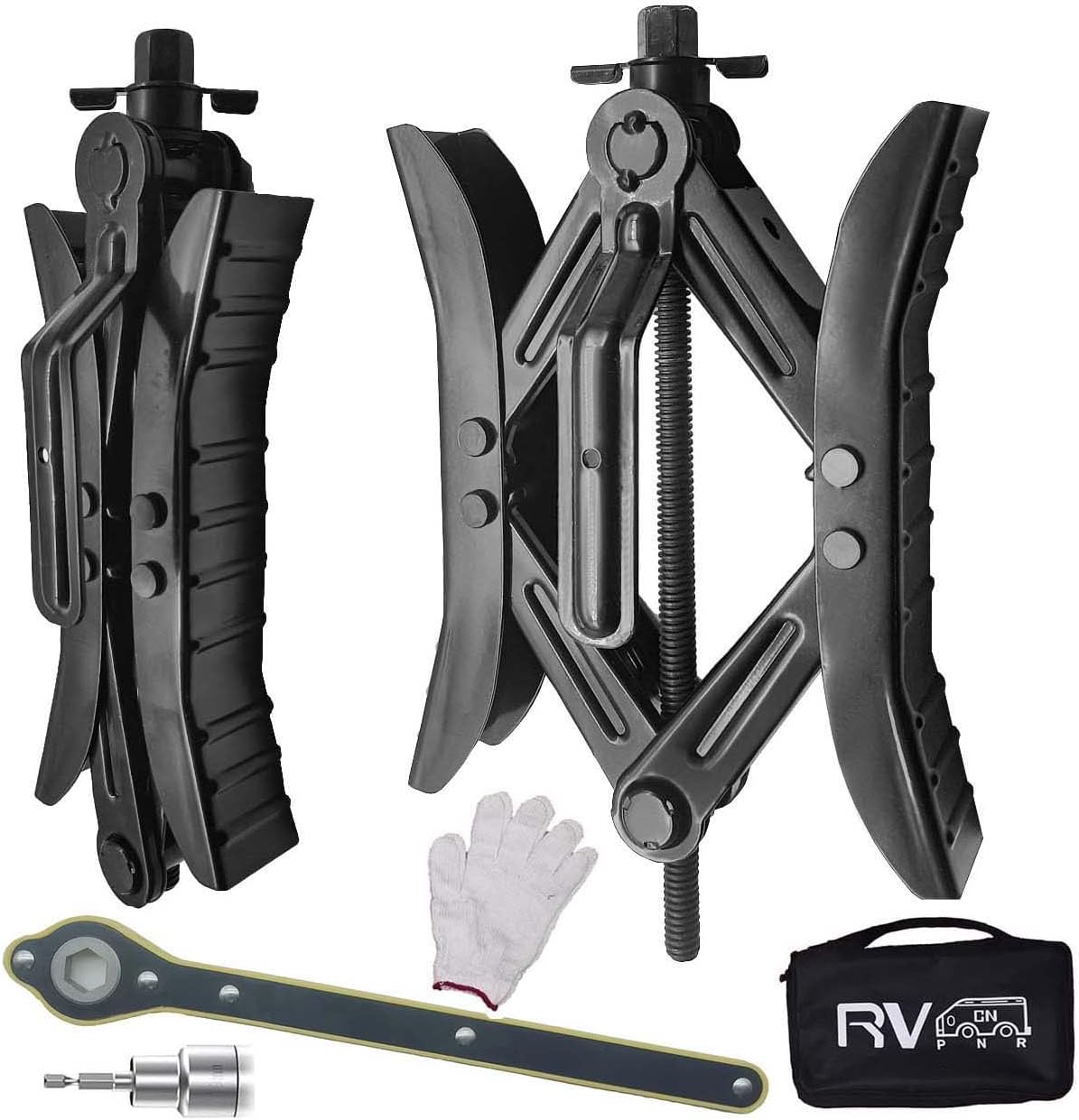 Camper Wheel Chock Stabilizer for RVs - Durable Tire Locking Chocks