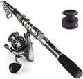 Telescopic Carbon Fiber Fishing Rod Reel Combo 6 Size Kits - Portable
