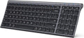 iClever BK10 Bluetooth Keyboard - Ultra-Slim Rechargeable Full-Size