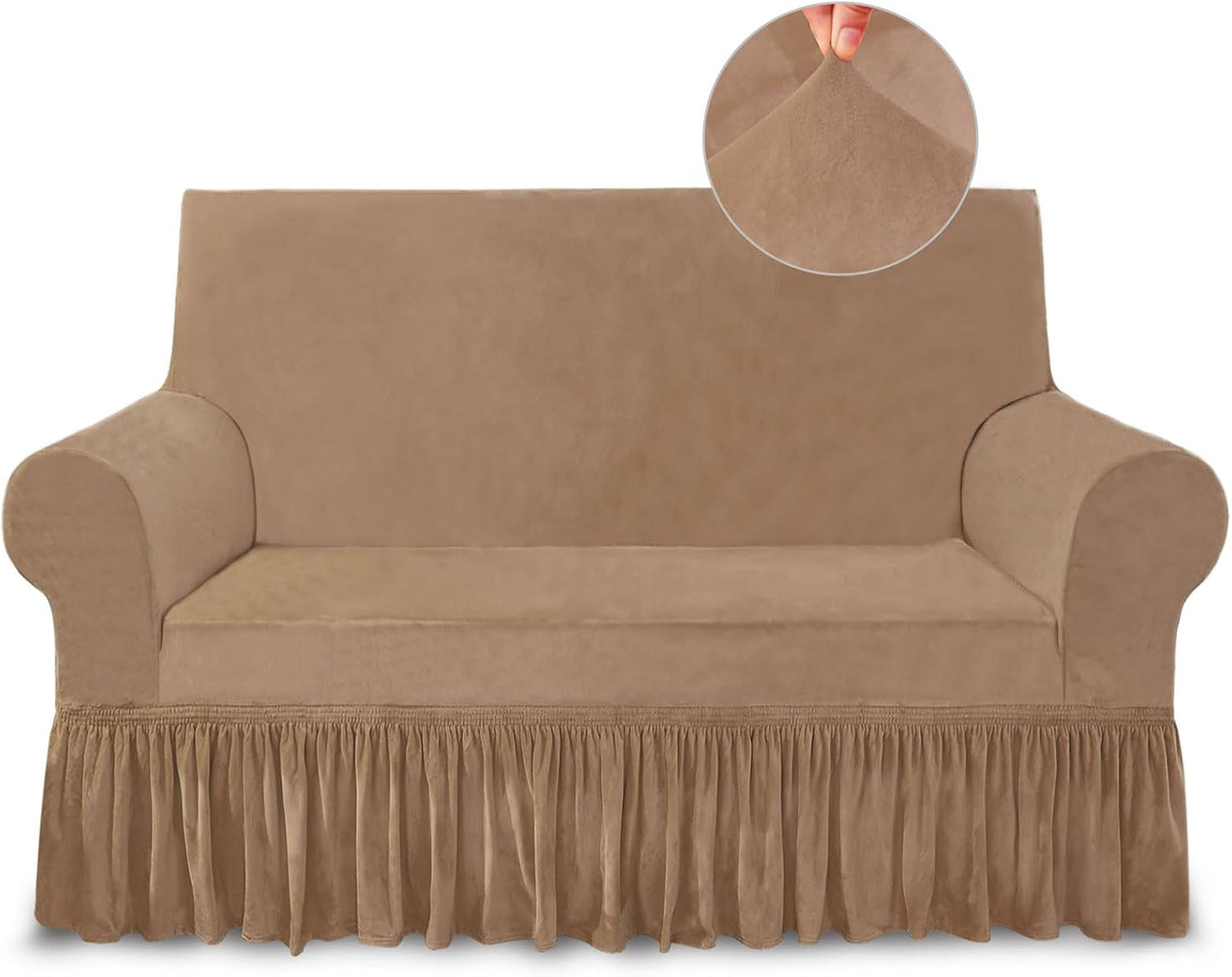 NICEEC Loveseat Cover Super Soft Slipcover for Living Room