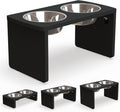 Elevated Dog Bowls Bamboo Raised Dog Bowl for Large Dogs - Better