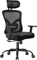 Ergonomic Office Chair with Padded Lumbar Support - Comfortable Tilt