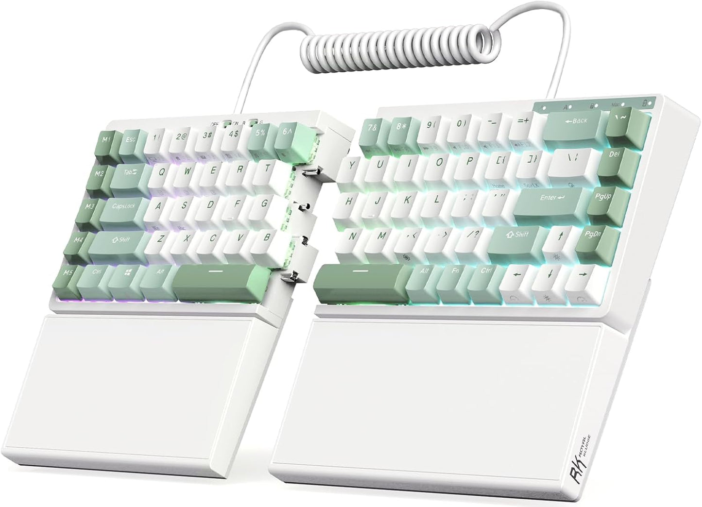 RK ROYAL KLUDGE Split Wireless Keyboard - Ergonomic Design