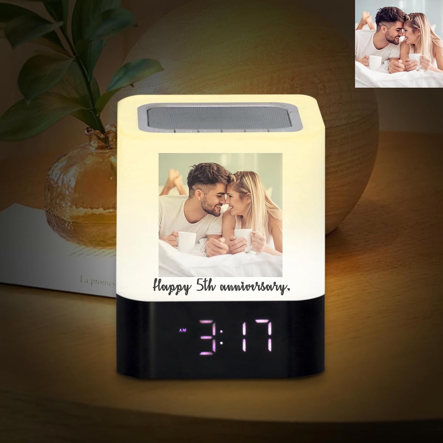 Customizable Speaker Lamp - Bluetooth Speaker Clock