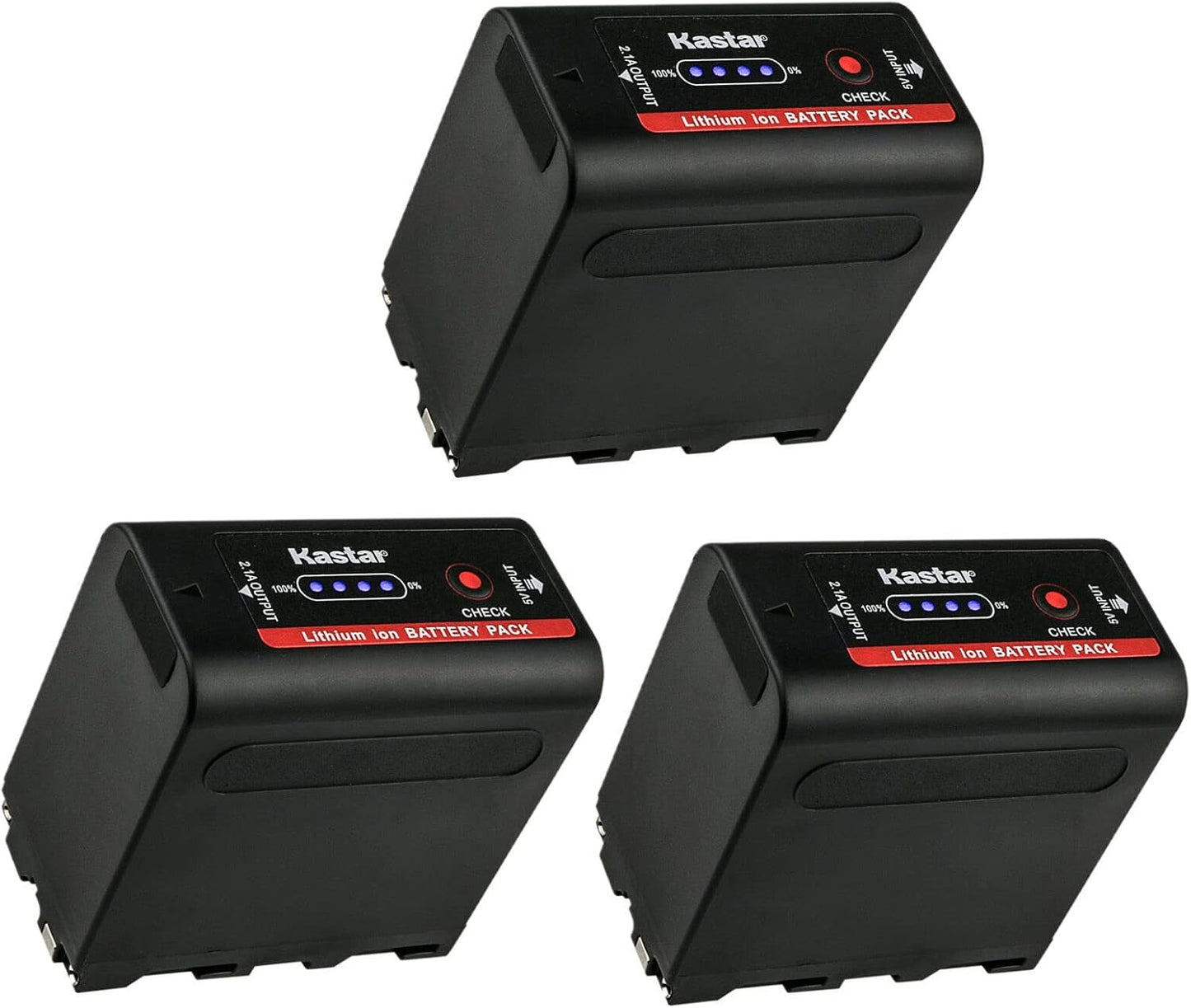 Kastar Magic NP-F980Exp Battery 3-Pack for MVC-FD Series Cameras