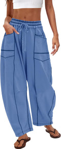 Wide Leg Barrel Sweatpants High Waisted Baggy Pants - Comfortable made