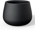 Kante Curva Series Planter 14.8 in Round Concrete Pot - Modern Durable