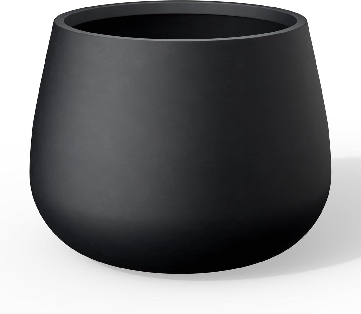 Kante Curva Series Planter - 14.8 Inch Round Concrete Pot