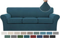 Turquoize 4 Piece Sofa Covers for 3 Cushion Couch - Deep Teal