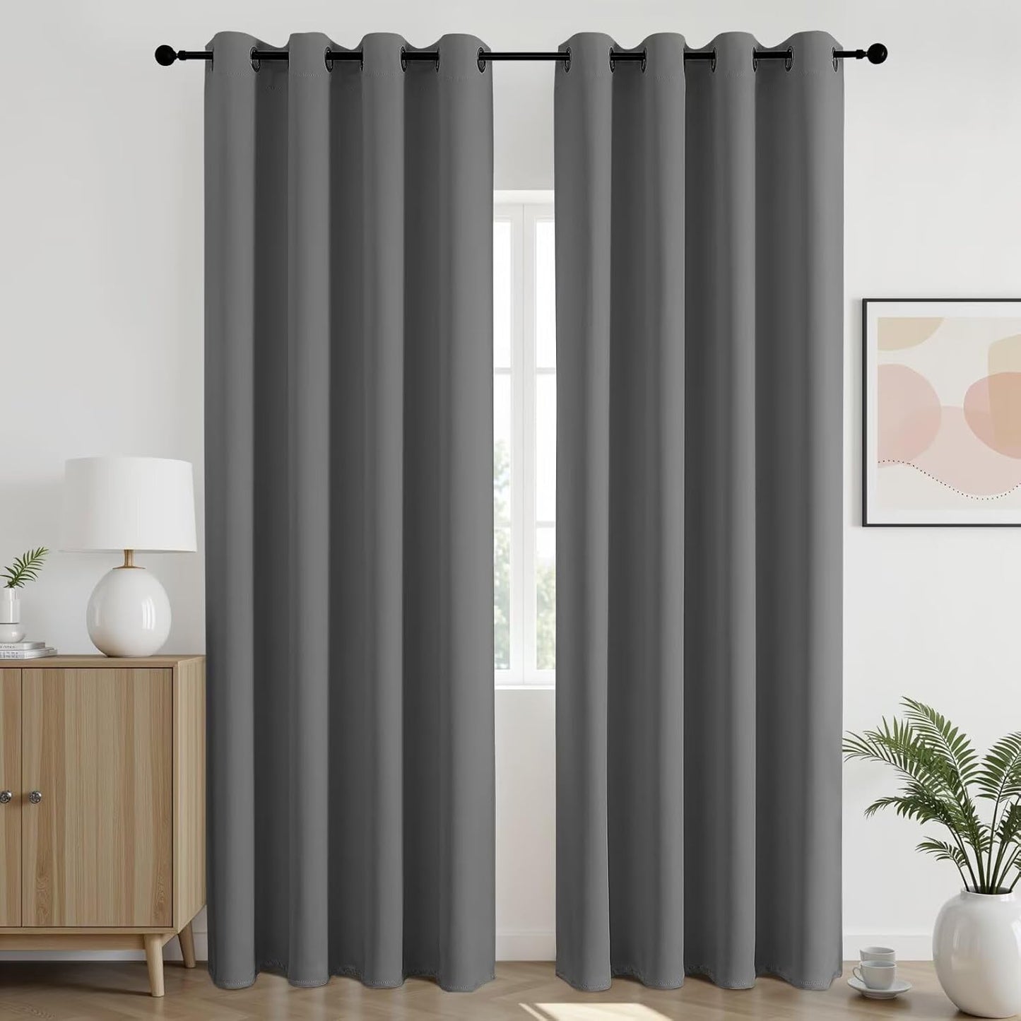 Joydeco Blackout Curtains 95 Inch Length for Room Darkening