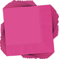 Amscan Bright Pink Beverage Napkins - 2-Ply (40 Pack) - Ultra Absorbent & Stylish