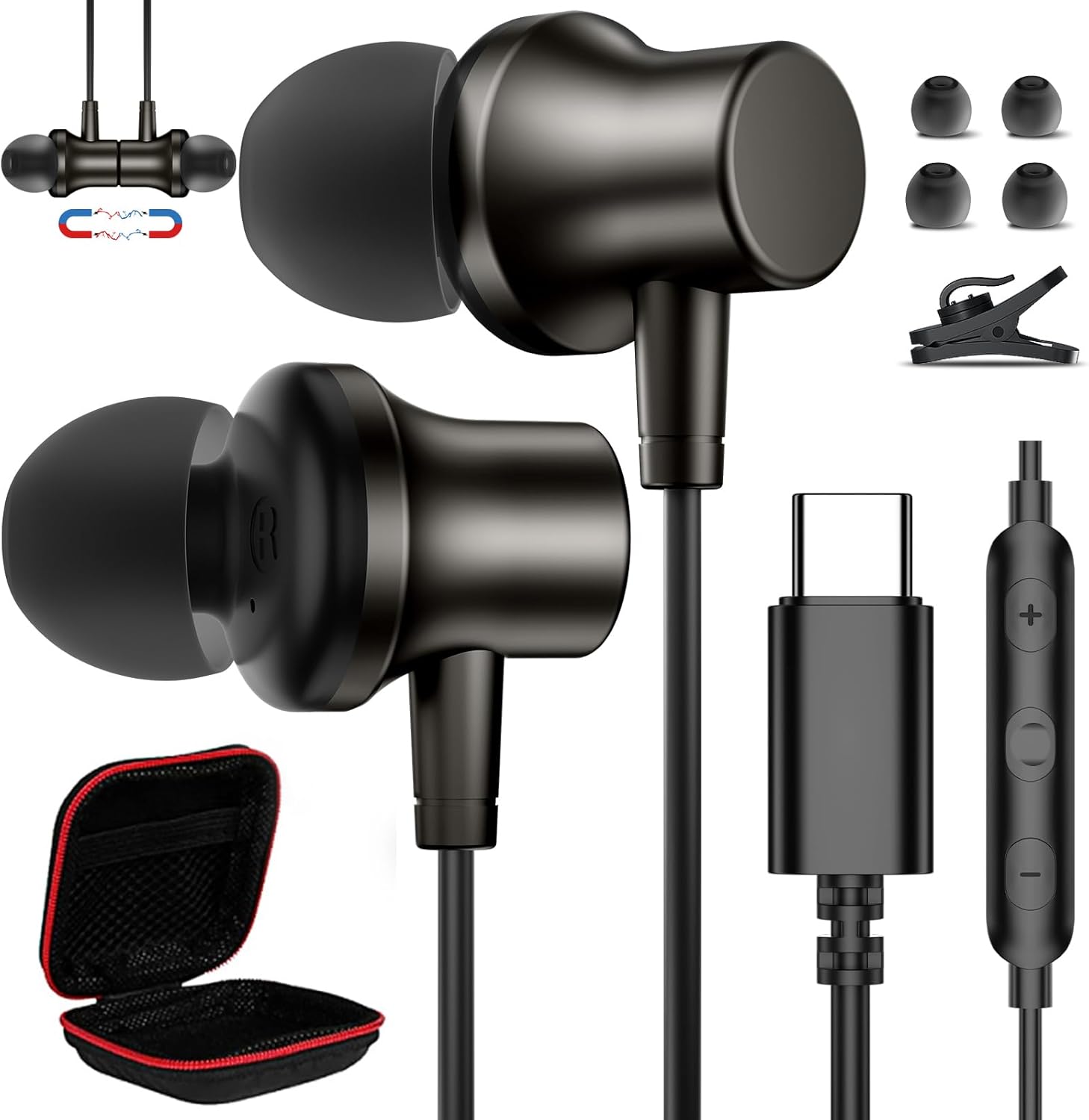 Wireless Noise-Canceling Earbuds with Mic - Universal Compatibility