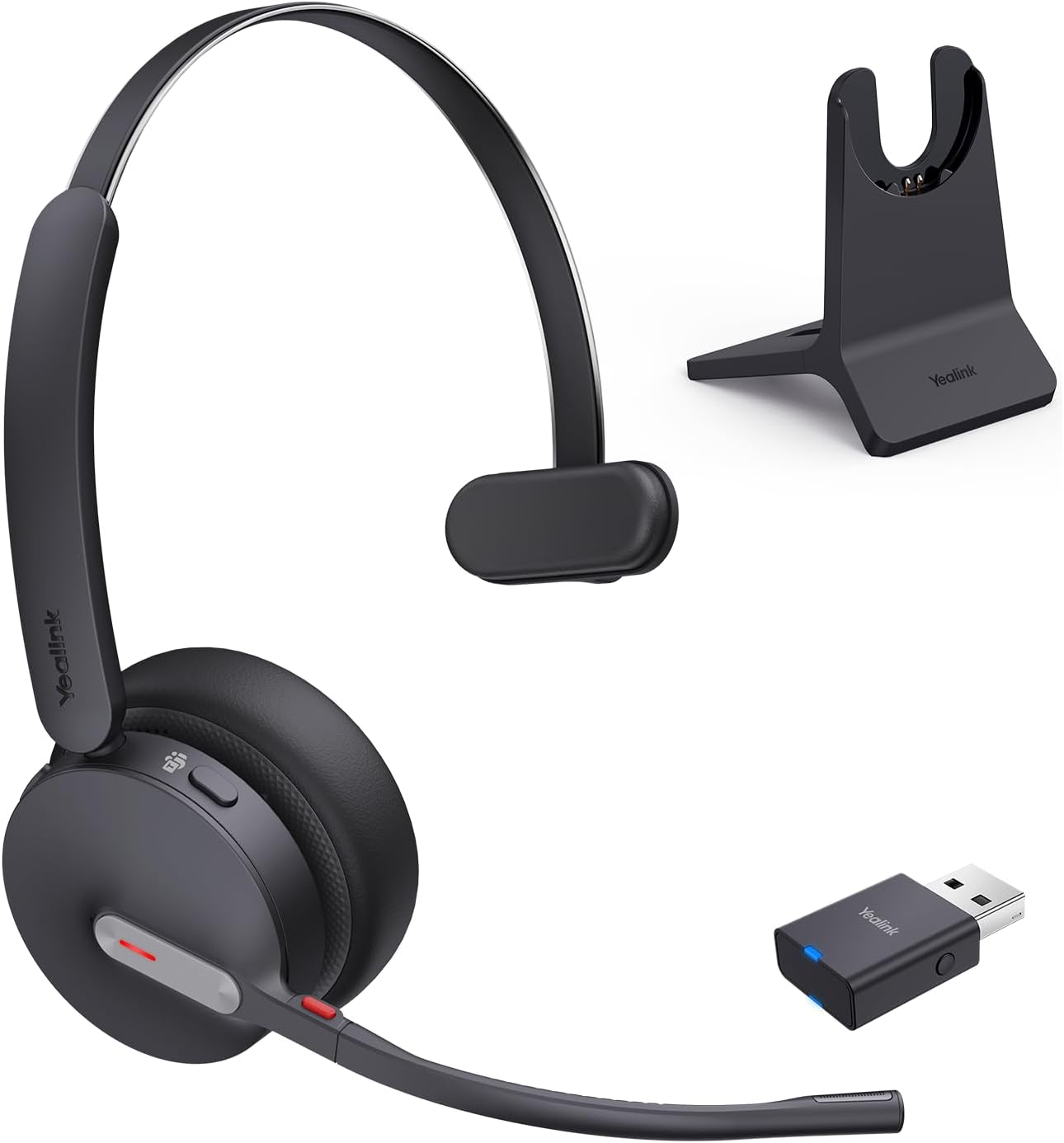 Yealink WH64 Hybrid Wireless Headset with Long Range and Comfort