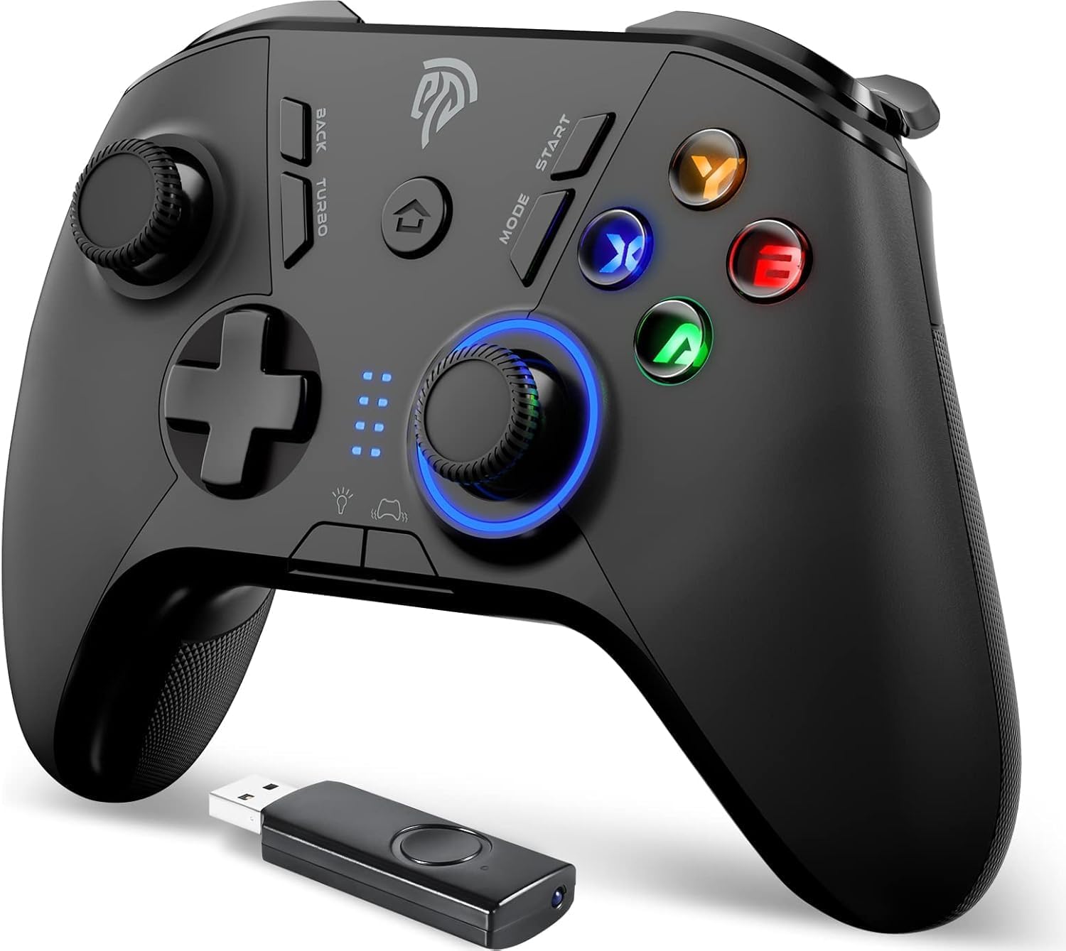 EasySMX Wireless Gamepad: Dual Vibrate, 14-Hour Battery