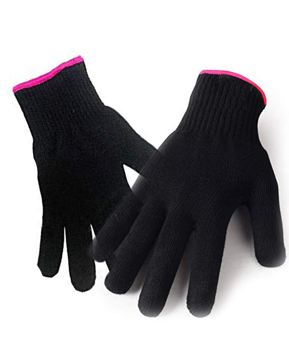 2 Heat Resistant Gloves for Styling - Curl & Straighten Safely!
