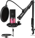 FIFINE Podcast Microphone Kit USB Condenser Microphone - Clear Audio