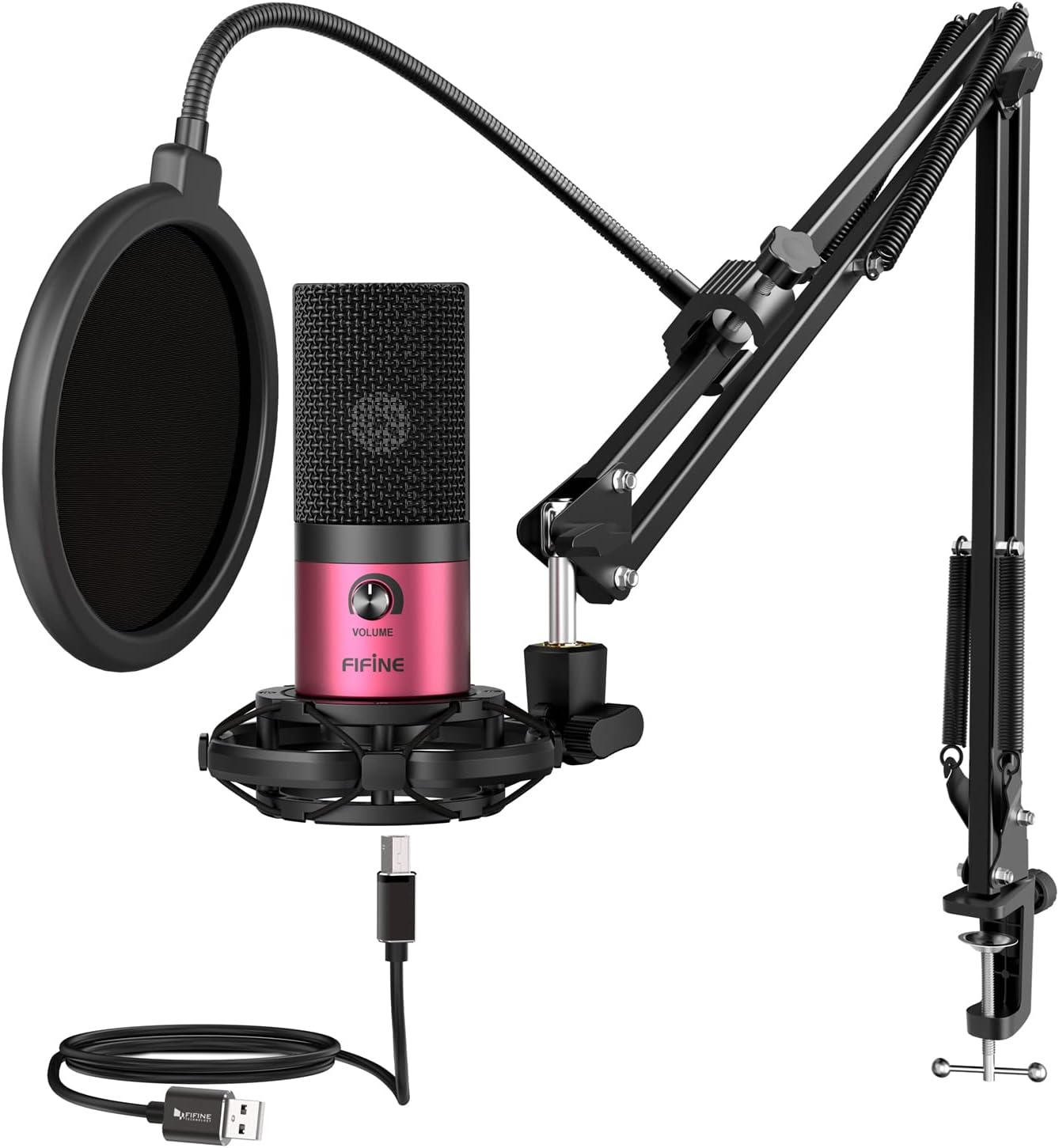 FIFINE Podcast Microphone Kit for Streaming and Gaming Needs