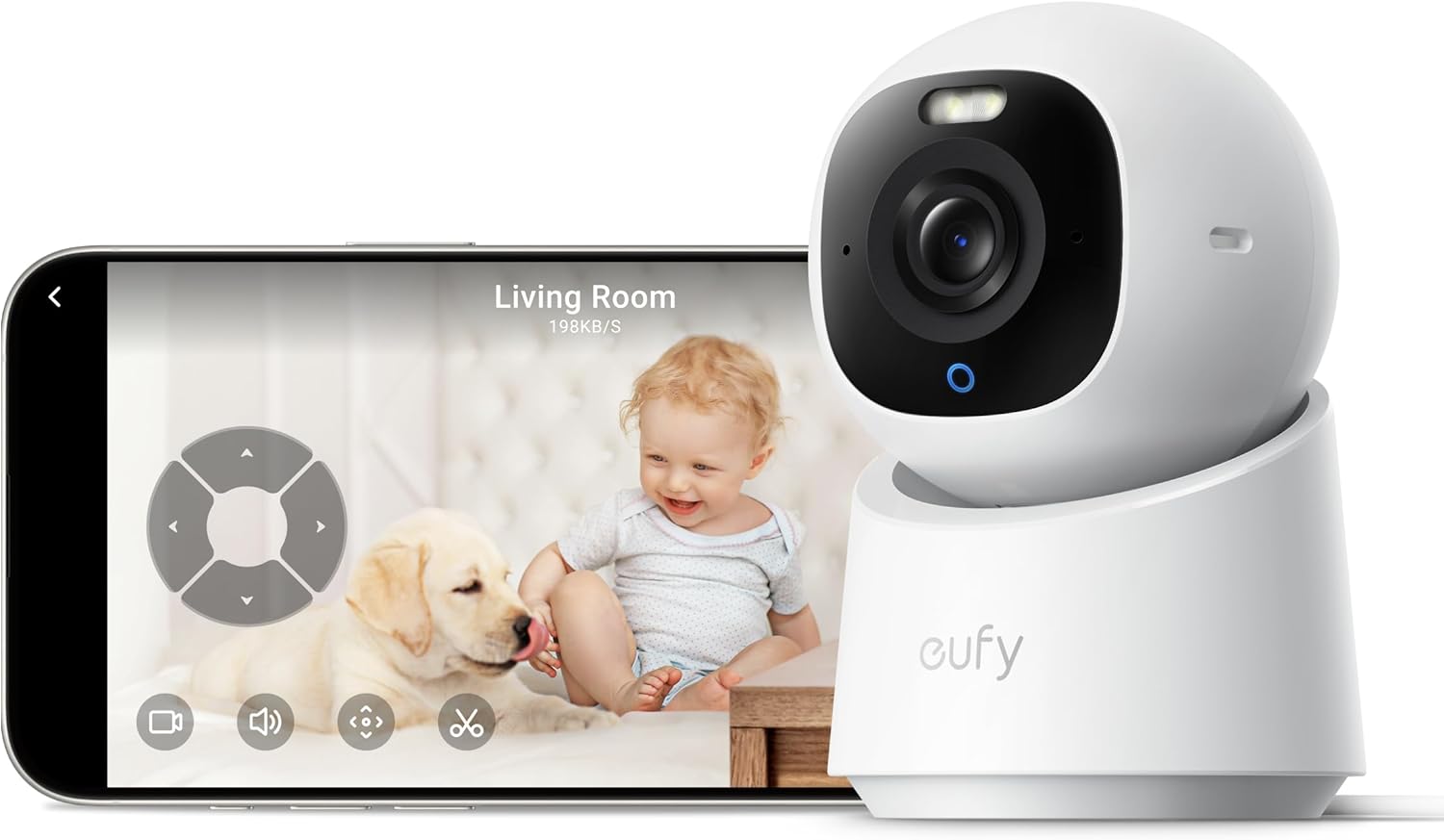 eufy Indoor Cam E30: 4K UHD Security Camera, Color Night Vision, Auto Tracking