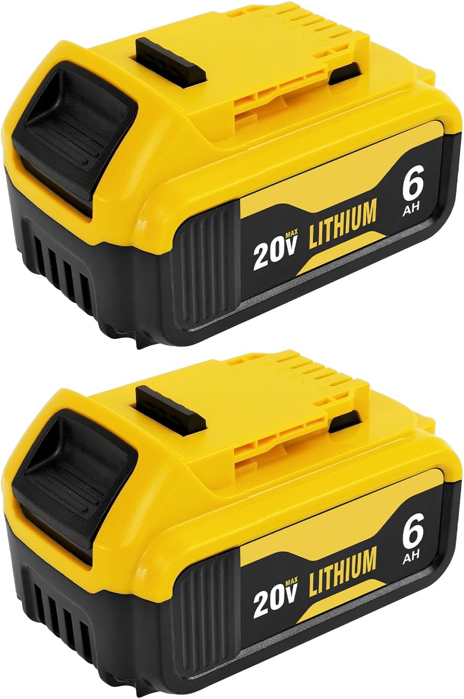 2-Packs DCB206 6.0Ah Replacement Battery for Dewalt Tools